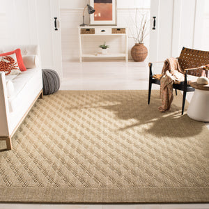 Safavieh Palm Beach Elegant Geometric Area Rug - Earthy Charm For Hallways & Entryways With Natural Texture Sand Sisal & Jute Pab351a-210