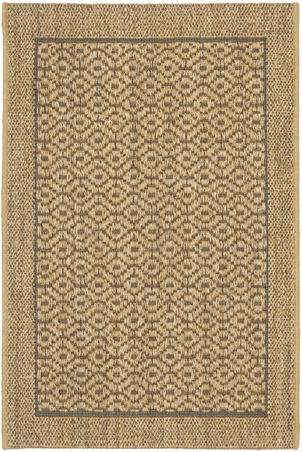Safavieh Palm Beach Accent Jacquard Weave Area Rug - Timeless Elegance For Sophisticated Home Decor Silver Sisal With Latex Pab355d-2
