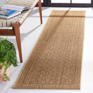 Safavieh Palm Beach Elegant Natural Fiber Rug For Hallways - Handcrafted Jacquard Weave With Earthy Tones Natural Sisal With Latex Pab355a-210