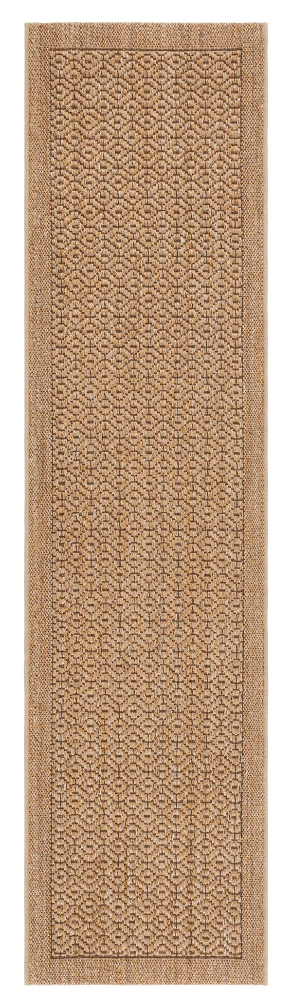 Safavieh Palm Beach Elegant Natural Fiber Rug For Hallways - Handcrafted Jacquard Weave With Earthy Tones Natural Sisal With Latex Pab355a-210