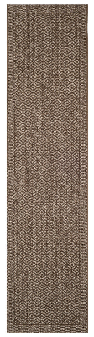 Safavieh Palm Beach Elegant Natural Fiber Rug For Hallways - Handcrafted Jacquard Weave With Earthy Tones Silver Sisal With Latex Pab355d-212