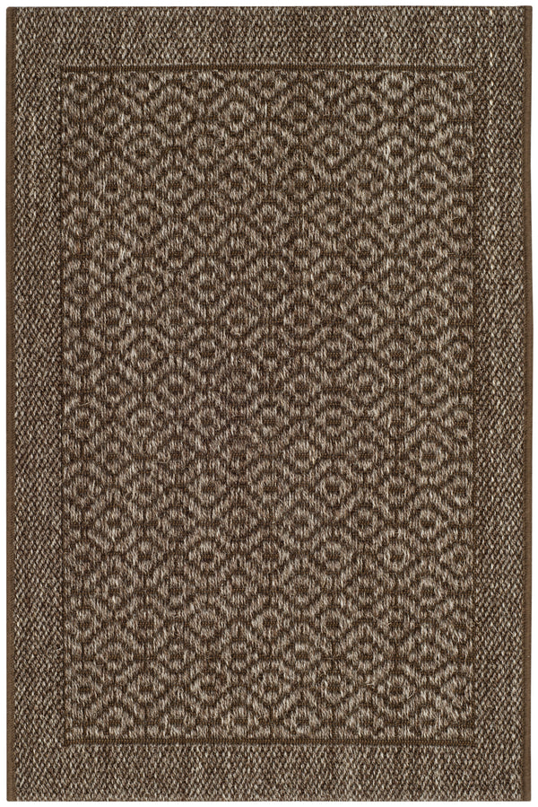Safavieh Palm Beach Elegant Natural Fiber Rug For Hallways - Handcrafted Jacquard Weave With Earthy Tones Silver Sisal With Latex Pab355d-212