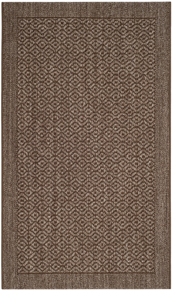 Safavieh Palm Beach Elegant Natural Fiber Rug For Hallways - Handcrafted Jacquard Weave With Earthy Tones Silver Sisal With Latex Pab355d-212