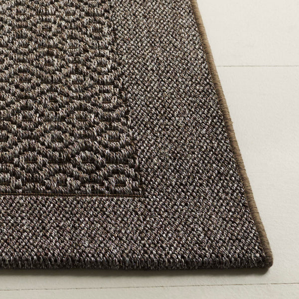 Safavieh Palm Beach Elegant Natural Fiber Rug For Hallways - Handcrafted Jacquard Weave With Earthy Tones Silver Sisal With Latex Pab355d-212
