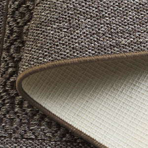 Safavieh Palm Beach Elegant Natural Fiber Rug For Hallways - Handcrafted Jacquard Weave With Earthy Tones Silver Sisal With Latex Pab355d-212