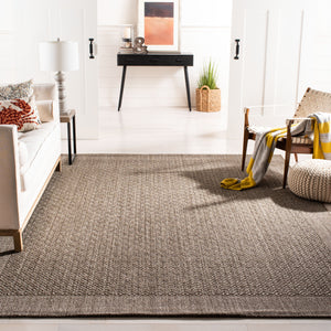 Safavieh Palm Beach Elegant Natural Fiber Rug For Hallways - Handcrafted Jacquard Weave With Earthy Tones Silver Sisal With Latex Pab355d-212