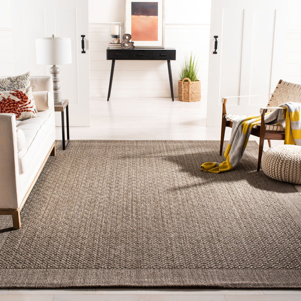 Safavieh Palm Beach Elegant Natural Fiber Rug For Hallways - Handcrafted Jacquard Weave With Earthy Tones Silver Sisal With Latex Pab355d-212