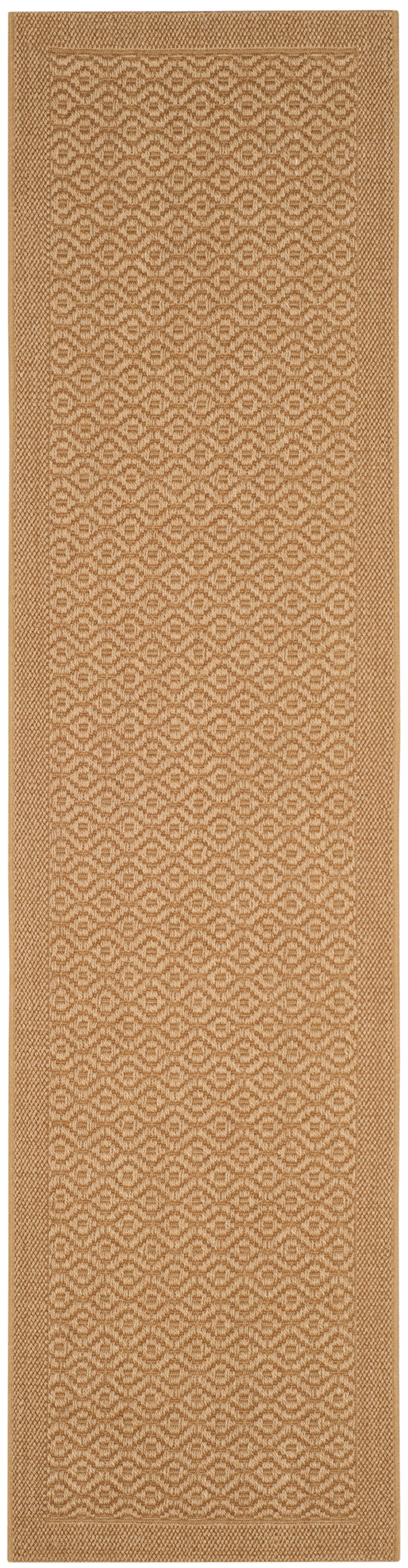 Safavieh Palm Beach Elegant Natural Fiber Rug For Hallways - Handcrafted Jacquard Weave With Earthy Tones Maize Sisal & Jute Pab355m-212