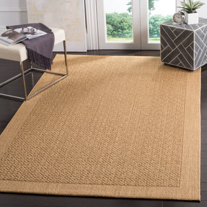 Safavieh Palm Beach Elegant Natural Fiber Rug For Hallways - Handcrafted Jacquard Weave With Earthy Tones Maize Sisal & Jute Pab355m-212
