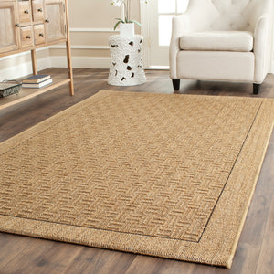 Safavieh Palm Contemporary Geometric Jute And Sisal Rug - Elevate Your Home Decor With Elegant Style And Texture Natural Sisal & Jute Pab359a-3