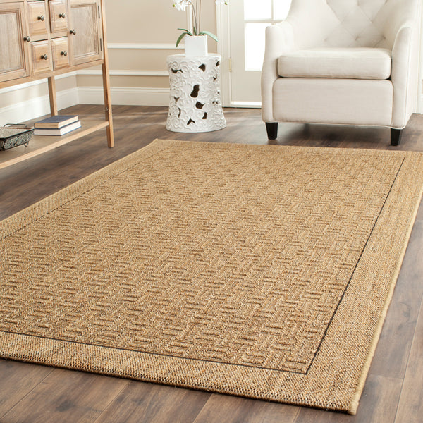 Safavieh Palm Contemporary Geometric Jute And Sisal Rug - Elevate Your Home Decor With Elegant Style And Texture Natural Sisal & Jute Pab359a-3