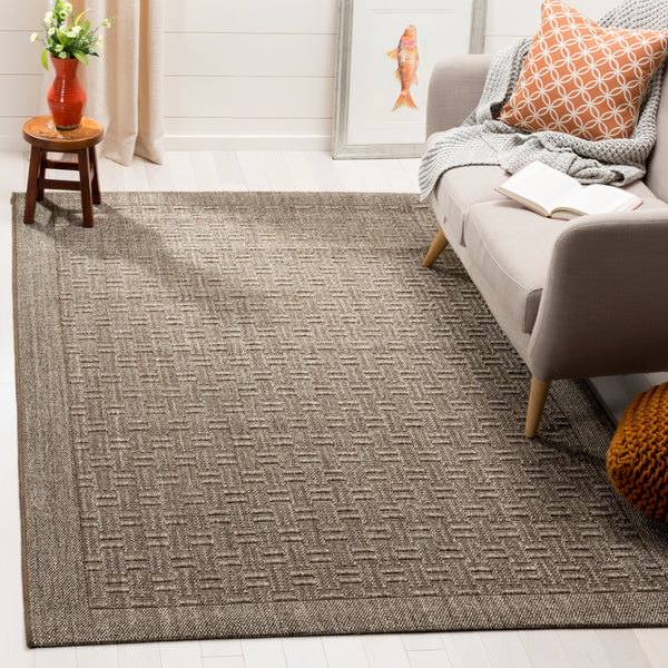 Safavieh Palm Contemporary Geometric Jute And Sisal Rug - Elevate Your Home Decor With Elegant Style And Texture Silver Sisal & Jute Pab359d-212