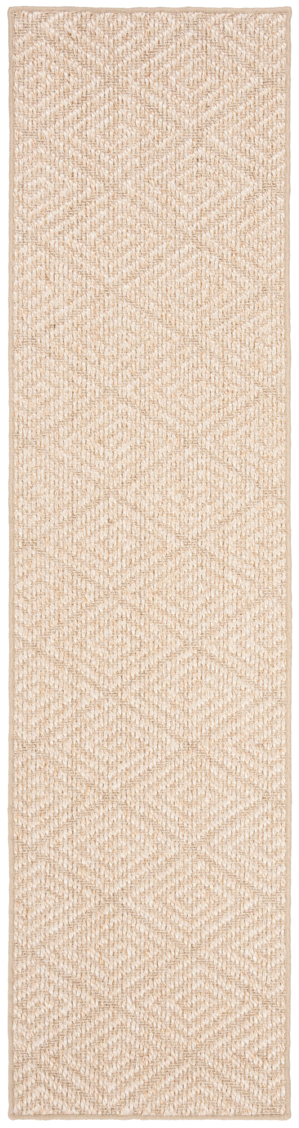 Safavieh Palm Natural Fiber Runner Rug | Chic Jacquard Weave With Geometric Design For Timeless Elegance Beige ,Beige Sisal Pab360a-6