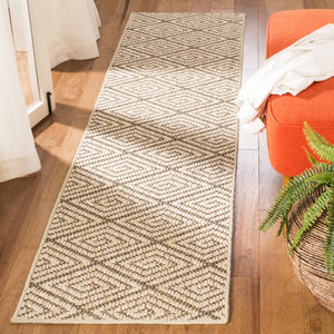 Safavieh Palm Beach 10X14 Beige Brown Sisal Rug – Geometric Coastal Jacquard Weave, Durable Low-Profile Comfort PAB360B-10
