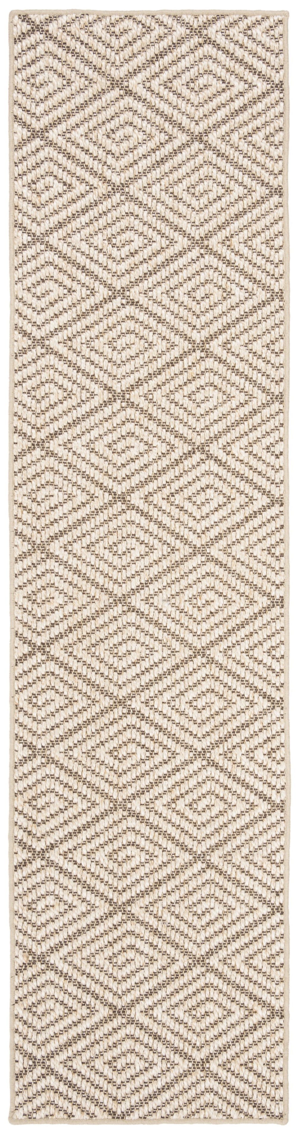 Safavieh Palm Beach 10X14 Beige Brown Sisal Rug – Geometric Coastal Jacquard Weave, Durable Low-Profile Comfort PAB360B-10