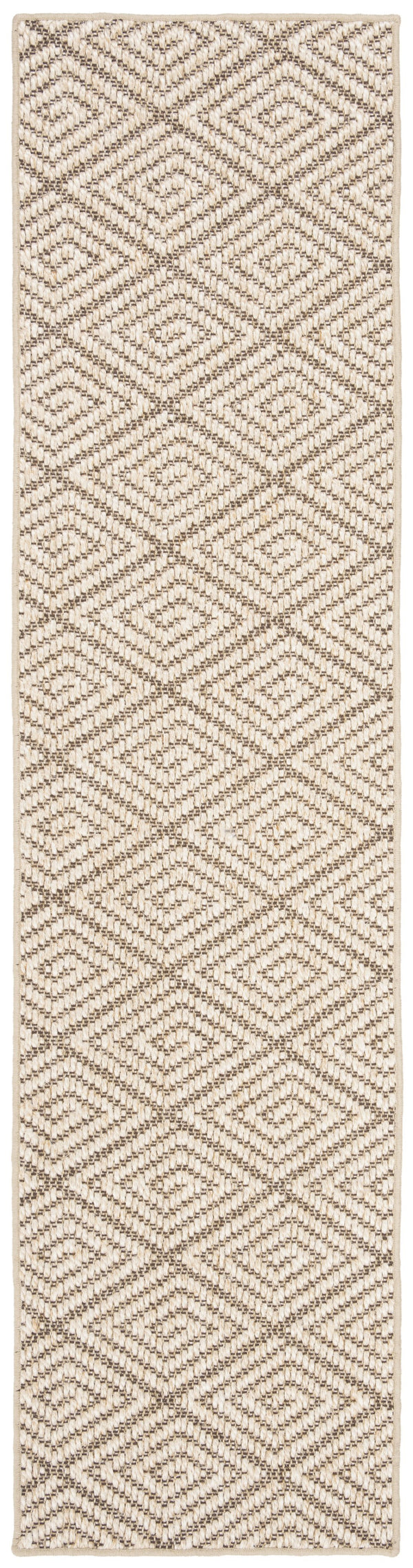 Safavieh Palm Beach 10X14 Beige Brown Sisal Rug – Geometric Coastal Jacquard Weave, Durable Low-Profile Comfort PAB360B-10