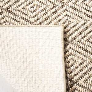 Safavieh Palm Beach 10X14 Beige Brown Sisal Rug – Geometric Coastal Jacquard Weave, Durable Low-Profile Comfort PAB360B-10