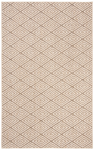 Safavieh Palm Natural Fiber Runner Rug | Chic Jacquard Weave With Geometric Design For Timeless Elegance Beige ,Brown Sisal Pab360b-212