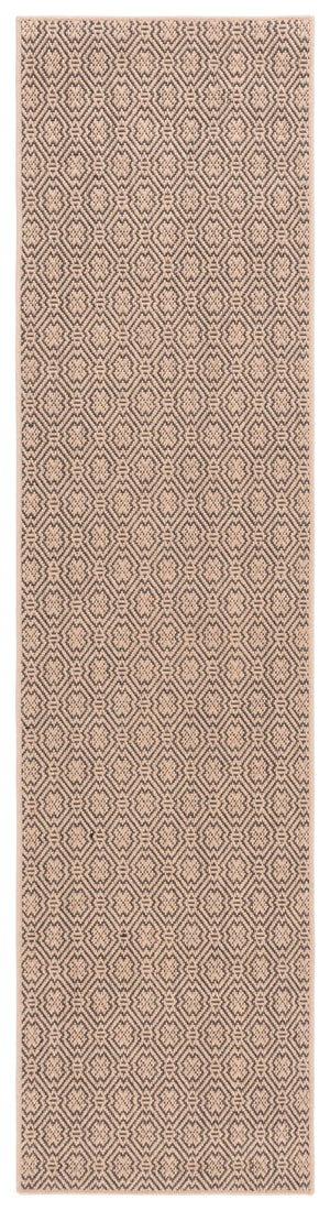 Safavieh Palm Beach 512A Natural Black Geometric Jute Rug 5X8 — Durable Jacquard Weave, Low-Profile, Coastal Chic PAB512A-6