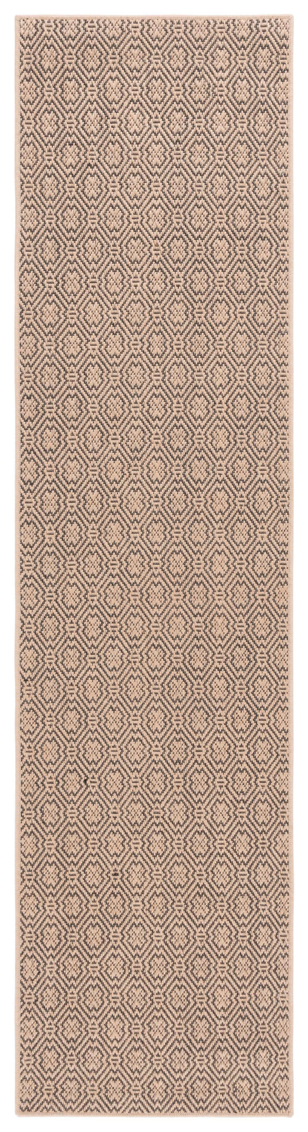 Safavieh Palm Beach 512A Natural Black Geometric Jute Rug 5X8 — Durable Jacquard Weave, Low-Profile, Coastal Chic PAB512A-6