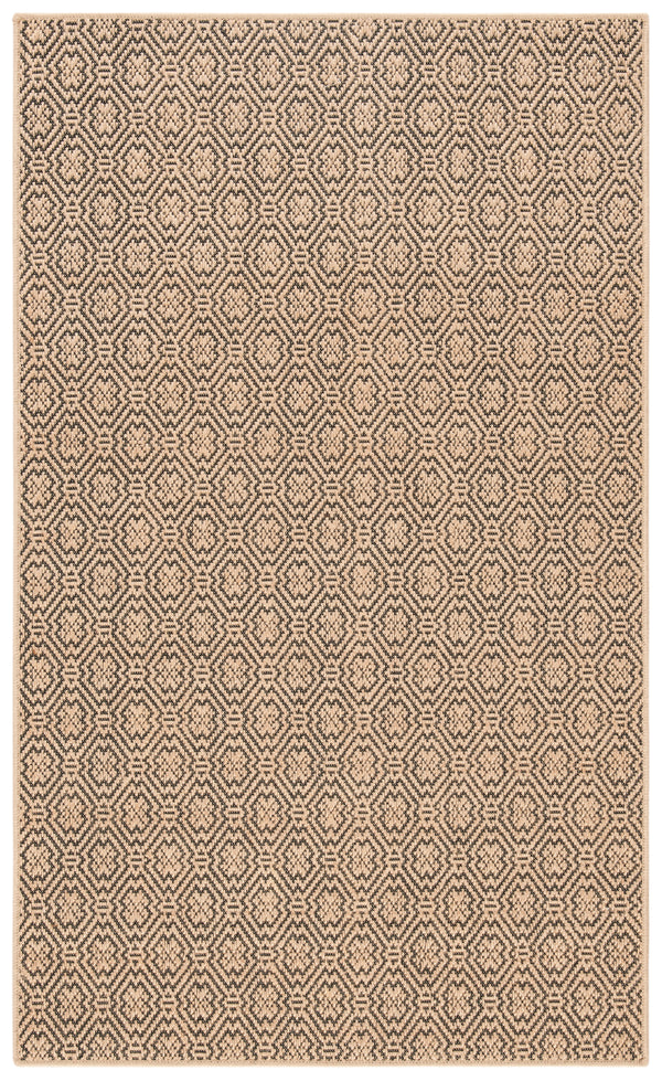 Safavieh Palm Elegant Geometric Jute Area Rug - Sustainable Craftsmanship For Modern And Classic Spaces Natural ,Black 90% Jute,10% Polypropylene Multifilament Pab512a-2