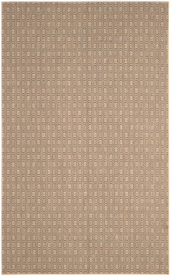 Safavieh Palm Elegant Geometric Jute Area Rug - Sustainable Craftsmanship For Modern And Classic Spaces Natural ,Black 90% Jute,10% Polypropylene Multifilament Pab512a-2