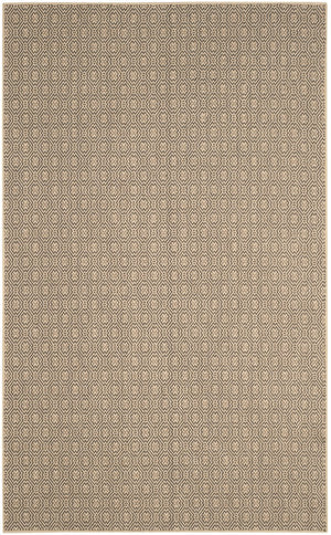 Safavieh Palm Beach 512A Natural Black Geometric Jute Rug 5X8 — Durable Jacquard Weave, Low-Profile, Coastal Chic PAB512A-6