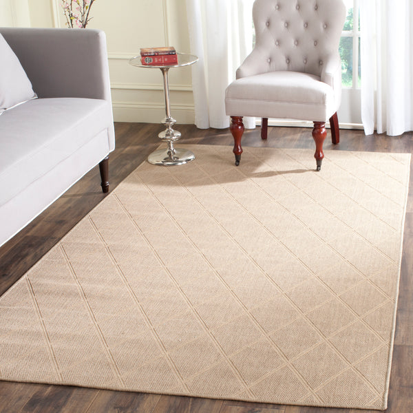 Safavieh Palm Beach Natural Jute Diamond Patterned Rug - Eco-friendly Chic For Hallways And Entryways Seagrass 90% Jute,10% Polypropylene Multifilament Pab514a-212
