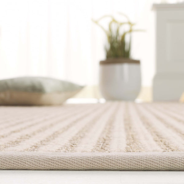 Safavieh Palm Beach Wool & Sisal Rug - Timeless Elegance For Your Home With Durable Comfort & Natural Charm Ivory Wool & Sisal Pab618a-8
