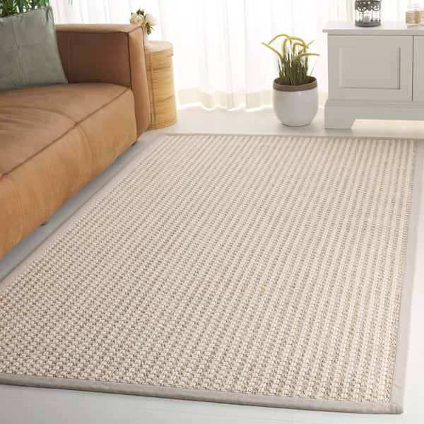 Safavieh Palm Beach Wool & Sisal Rug - Timeless Elegance For Your Home With Durable Comfort & Natural Charm Ivory Wool & Sisal Pab618a-8