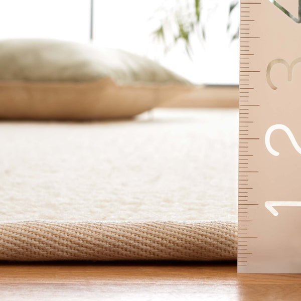 Safavieh Palm Beach Elegant Wool Area Rug - Handcrafted, Durable, Soft Texture For Timeless Home Decor Ivory Wool Pab619a-28