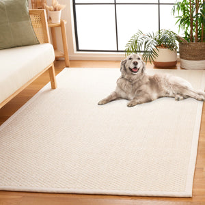 Safavieh Palm Beach Elegant Wool Area Rug - Handcrafted, Durable, Soft Texture For Timeless Home Decor Ivory Wool Pab619a-28