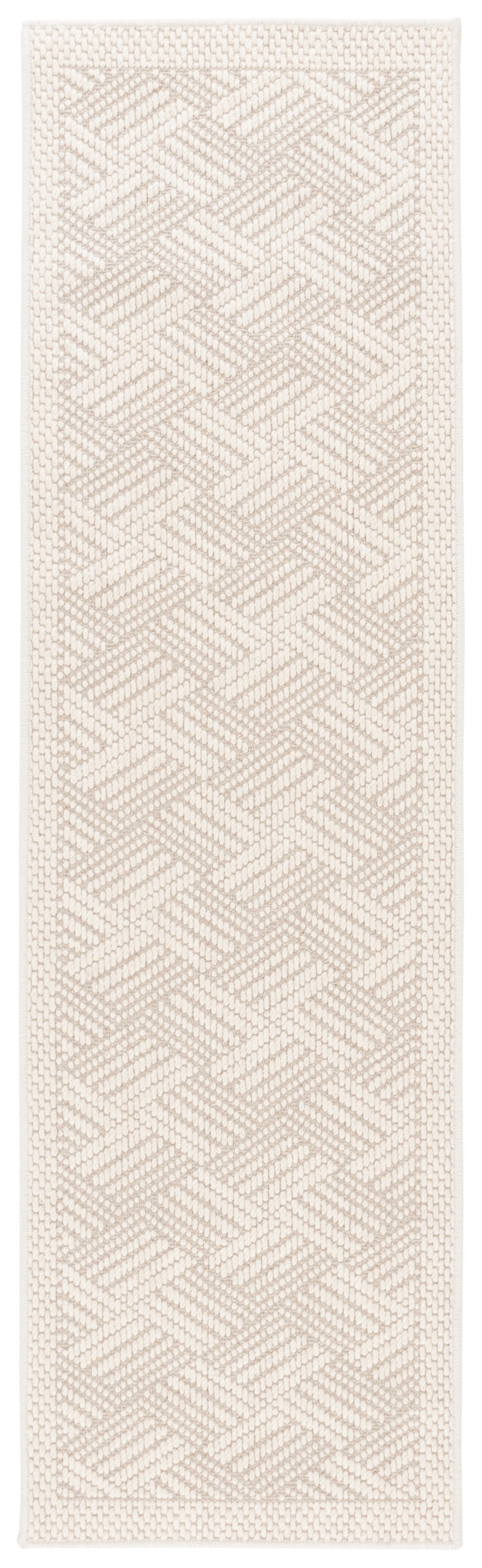 Safavieh Palm Beach Luxurious Geometric Area Rug - Elegant Wool & Sisal Blend For Modern Home Decor Elegance Ivory Wool & Sisal Pab620a-4