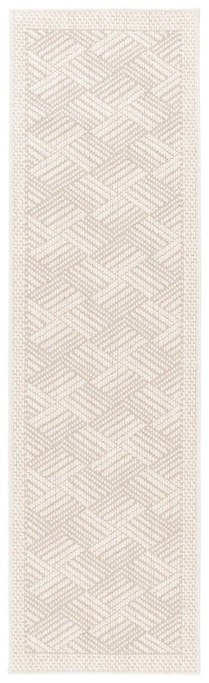 Safavieh Palm Beach Luxurious Geometric Area Rug - Elegant Wool & Sisal Blend For Modern Home Decor Elegance Ivory Wool & Sisal Pab620a-4
