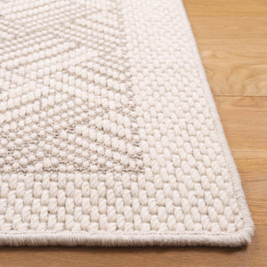 Safavieh Palm Beach Luxurious Geometric Area Rug - Elegant Wool & Sisal Blend For Modern Home Decor Elegance Ivory Wool & Sisal Pab620a-4