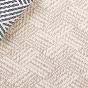 Safavieh Palm Beach Luxurious Geometric Area Rug - Elegant Wool & Sisal Blend For Modern Home Decor Elegance Ivory Wool & Sisal Pab620a-4