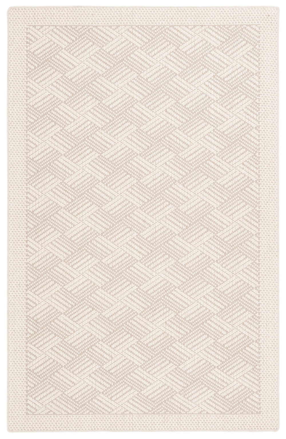 Safavieh Palm Beach Luxurious Geometric Area Rug - Elegant Wool & Sisal Blend For Modern Home Decor Elegance Ivory Wool & Sisal Pab620a-4