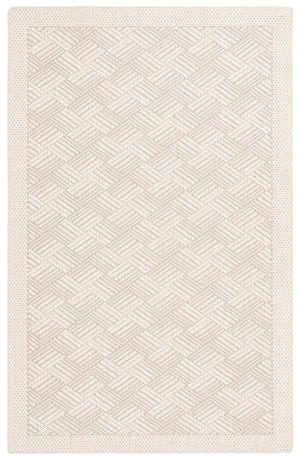 Safavieh Palm Beach Luxurious Geometric Area Rug - Elegant Wool & Sisal Blend For Modern Home Decor Elegance Ivory Wool & Sisal Pab620a-4