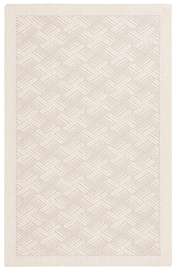Safavieh Palm Beach Luxurious Geometric Area Rug - Elegant Wool & Sisal Blend For Modern Home Decor Elegance Ivory Wool & Sisal Pab620a-4