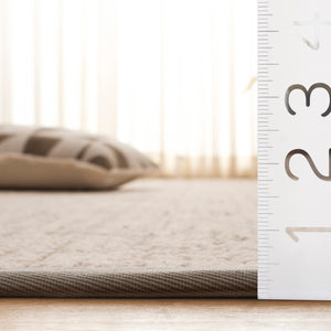 Safavieh Palm Wool-Jute Bouclé Rug In Ivory With Subtle Geometric Texture For Coastal, Modern, Transitional Homes 6'-0" x 9'-0" PAB623A-6