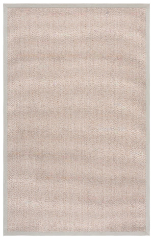 Safavieh Palm Boucle Wool-Jute Area Rug In Grey And Ivory — Low-Profile Texture, Durable Coastal Elegance 6'-0" x 9'-0" PAB624F-6