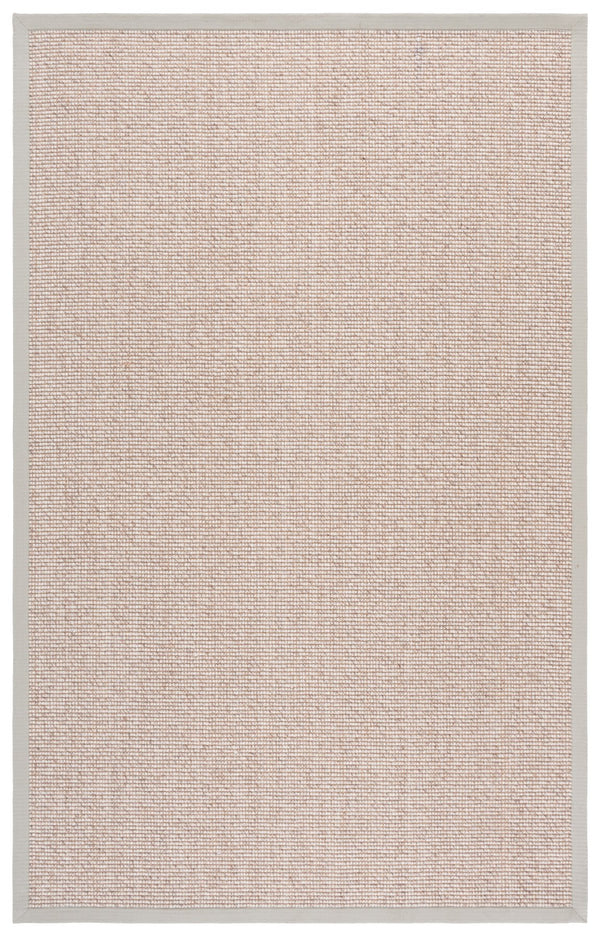 Safavieh Palm Boucle Wool-Jute Area Rug In Grey And Ivory — Low-Profile Texture, Durable Coastal Elegance 6'-0" x 9'-0" PAB624F-6