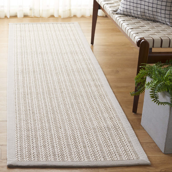 Safavieh Palm Beach Area Rug – Timeless Elegance In Striped Design For A Sophisticated Living Space Decor Ivory Wool & Sisal Pab625a-3