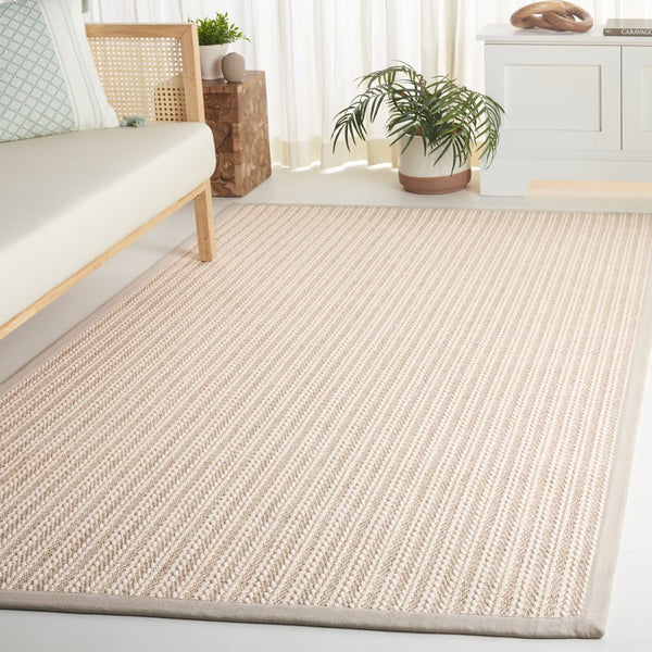 Safavieh Palm Beach Area Rug – Timeless Elegance In Striped Design For A Sophisticated Living Space Decor Ivory Wool & Sisal Pab625a-3