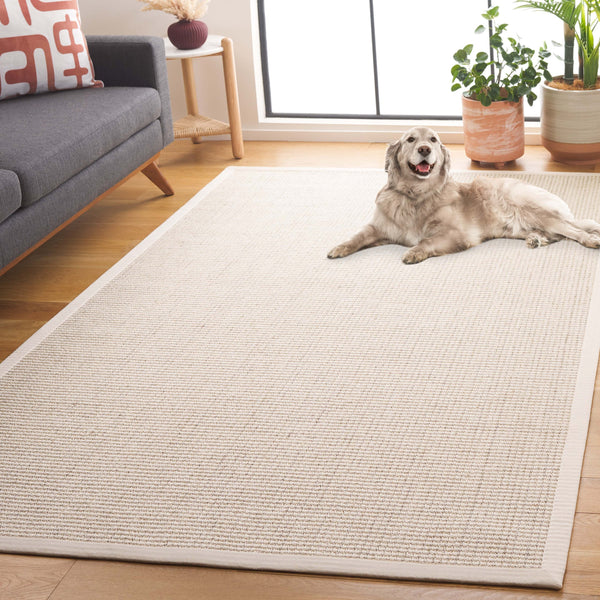 Safavieh Palm Beach Area Rug - Luxurious Wool & Sisal Blend, Timeless Design For Elegant Living Spaces Ivory Wool & Sisal Pab626a-6