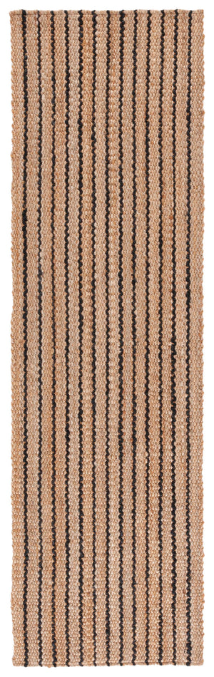 Safavieh Palm Elegant Area Rug - Modern Black And Natural Striped Design For Timeless Home Decor Sophistication Natural ,Black 80% Jute & 20% Coir Pab630z-5