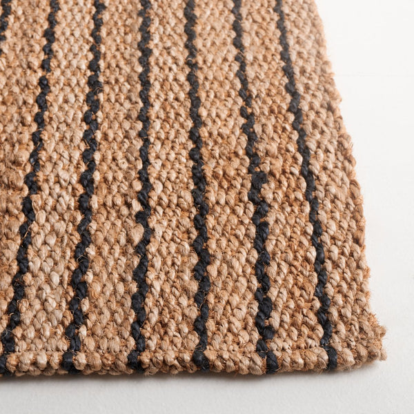 Safavieh Palm Elegant Area Rug - Modern Black And Natural Striped Design For Timeless Home Decor Sophistication Natural ,Black 80% Jute & 20% Coir Pab630z-5