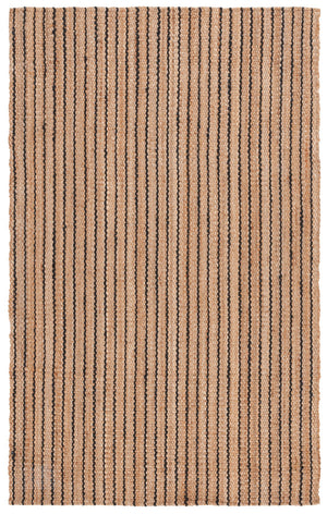 Safavieh Palm Elegant Area Rug - Modern Black And Natural Striped Design For Timeless Home Decor Sophistication Natural ,Black 80% Jute & 20% Coir Pab630z-5