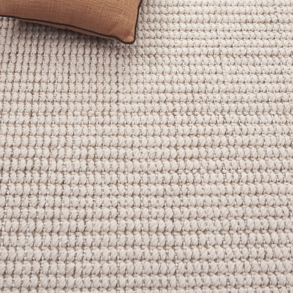 Safavieh Palm Beach-Inspired Ivory Natural Wool Jute Rug — Low-Profile Double-Weave For Durable Comfort 6'-0" x 9'-0" PAB631A-6