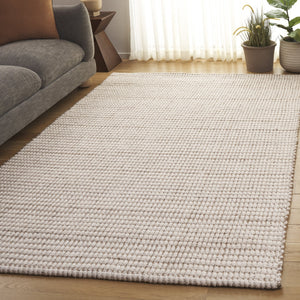 Safavieh Palm Beach-Inspired Ivory Natural Wool Jute Rug — Low-Profile Double-Weave For Durable Comfort 6'-0" x 9'-0" PAB631A-6